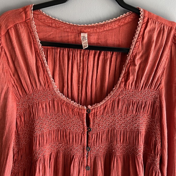 Free people long sleeve blouse great condition size M - Picture 2 of 5